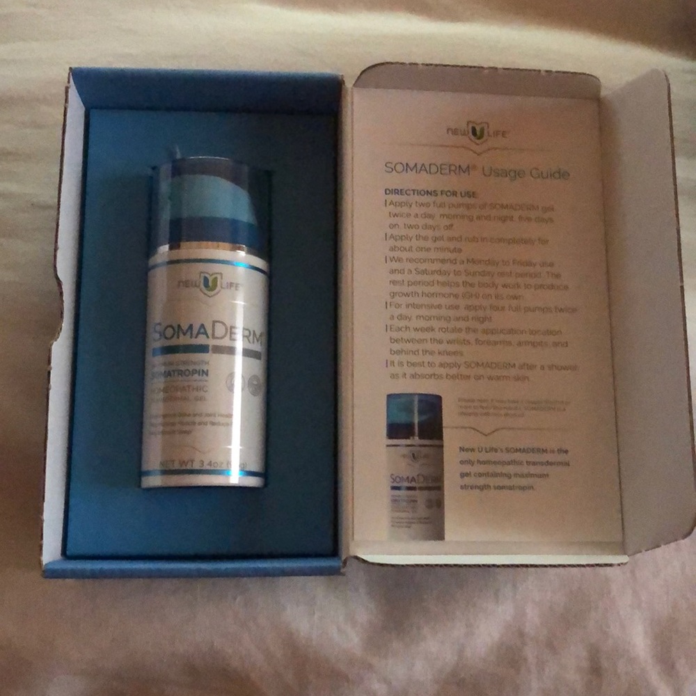 Somaderm Homeopathic Gel Unopened in box 3.4 oz